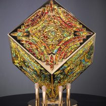 Gold plated art that contains pieces cut by Meyer Tool
