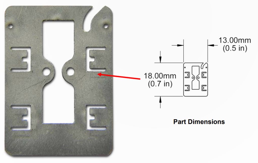 Full Hard Stainless Steel cutting pace for retail security